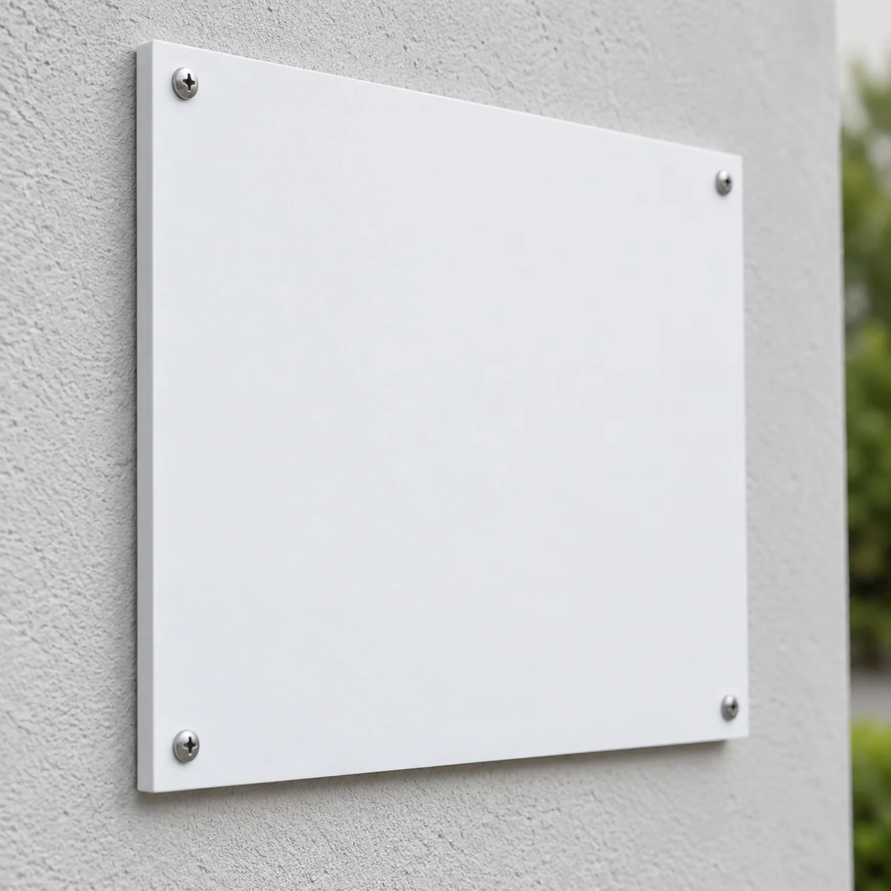 PVC board, installed